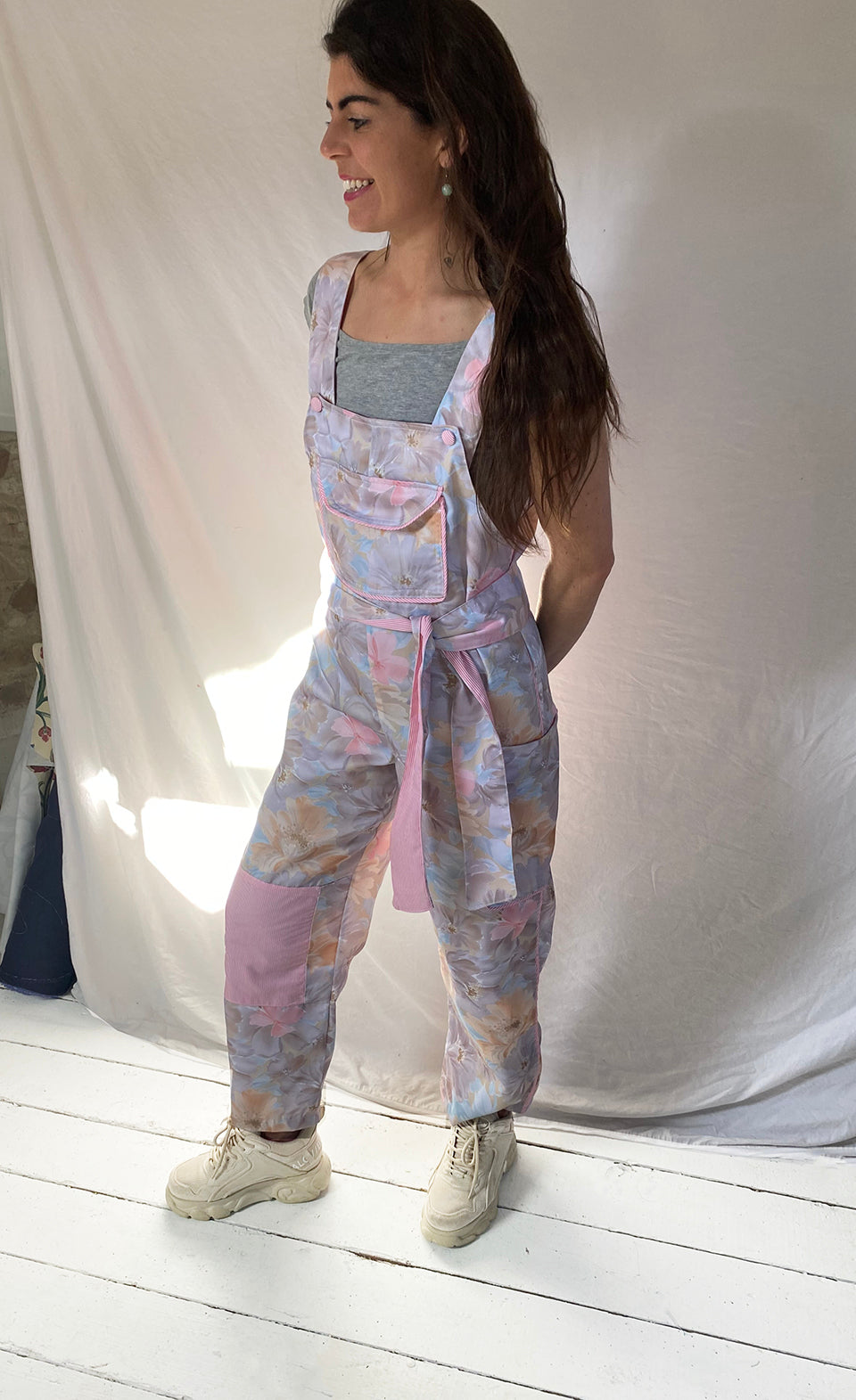 Grey Pastel Feri Clo Dungarees 2