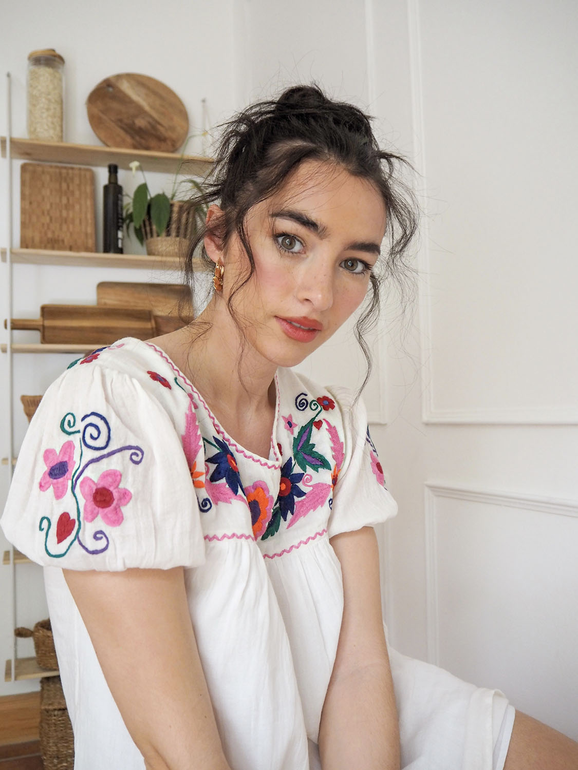 Indigo organic cotton dress1
