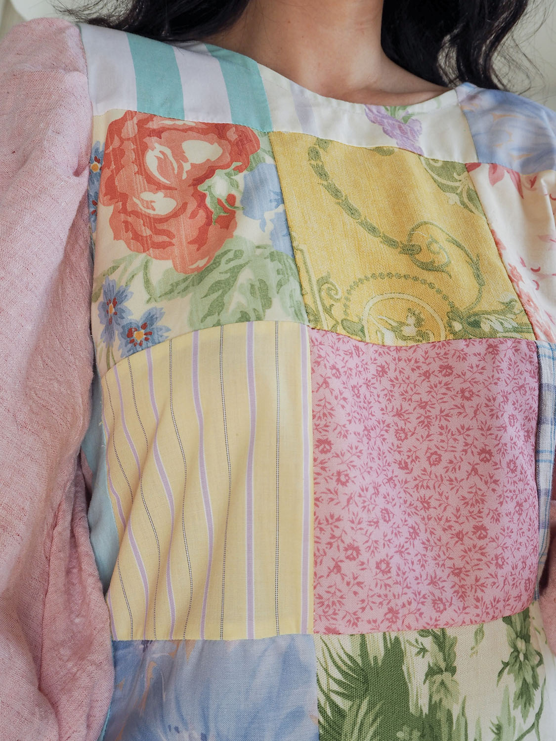 Ruthie patchwork linen top 10