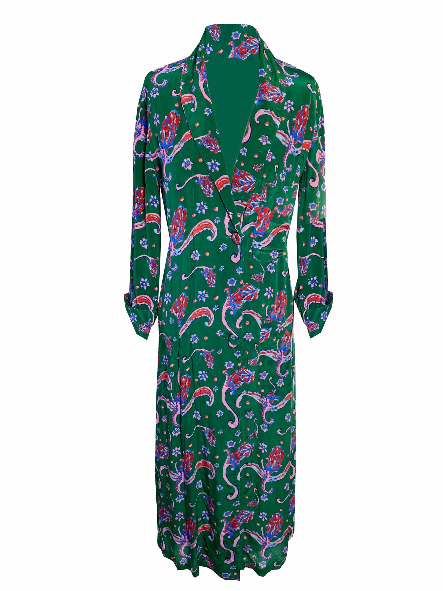 elle kimono green front 1